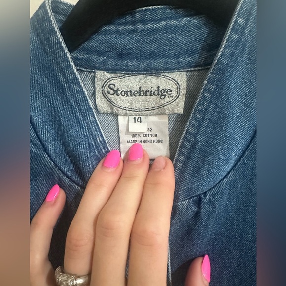 Women's Blue Denim Jacket - Picture 2 of 7